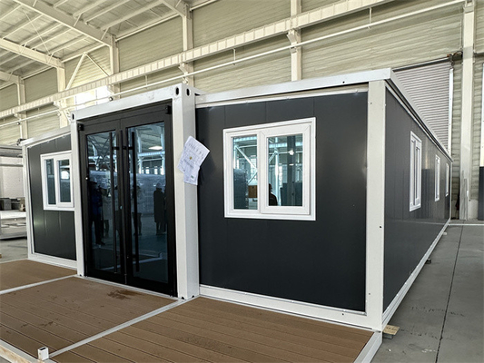 Maison préfabriquée préfabriquée expandable pour 20 pieds de taille externe