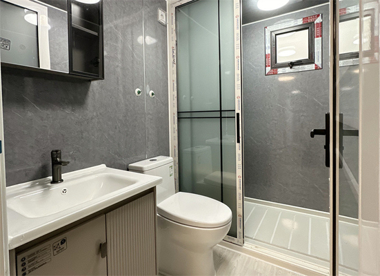 Maison de conteneurs d'expansion de brique rouge de 20 pieds