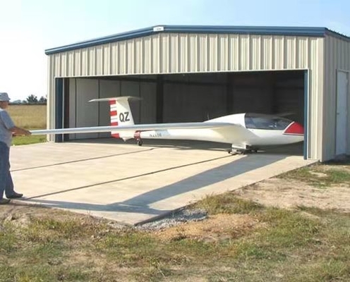 Q345B Q235B a préfabriqué les bâtiments préfabriqués de hangar de hangar de cadre en acier