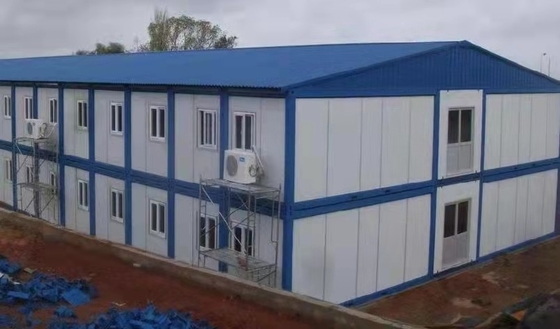 Villa préfabriquée moderne insonorisée de Chambre de cadre en acier de mesure de lumière d'ODM