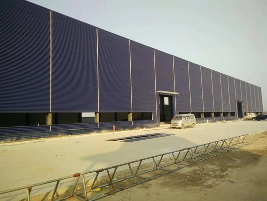 Entrepôt séismique de structure métallique de lumière d'ODM anti pour le chantier de construction