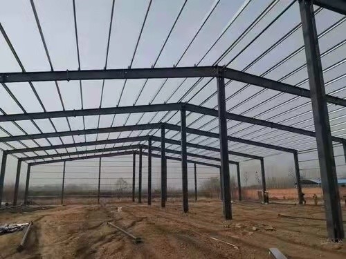 Le plafond de gypse a préfabriqué le revêtement de ciment d'entrepôt de structure métallique