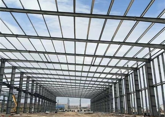 Anti bâtiment préfabriqué séismique d'entrepôt en métal de l'atelier Q345B Q235B de structure métallique
