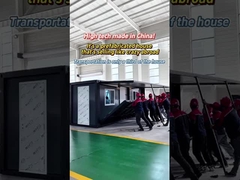 Maison de conteneurs d'expansion en carton gris sculpté de 20 pieds