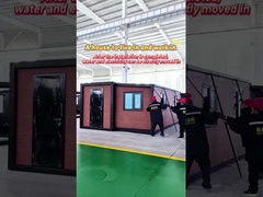 Maison de conteneurs d'expansion de brique rouge de 20 pieds