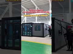 Maison de conteneurs grise de 20 pieds avec porte en acier pour un hôtel